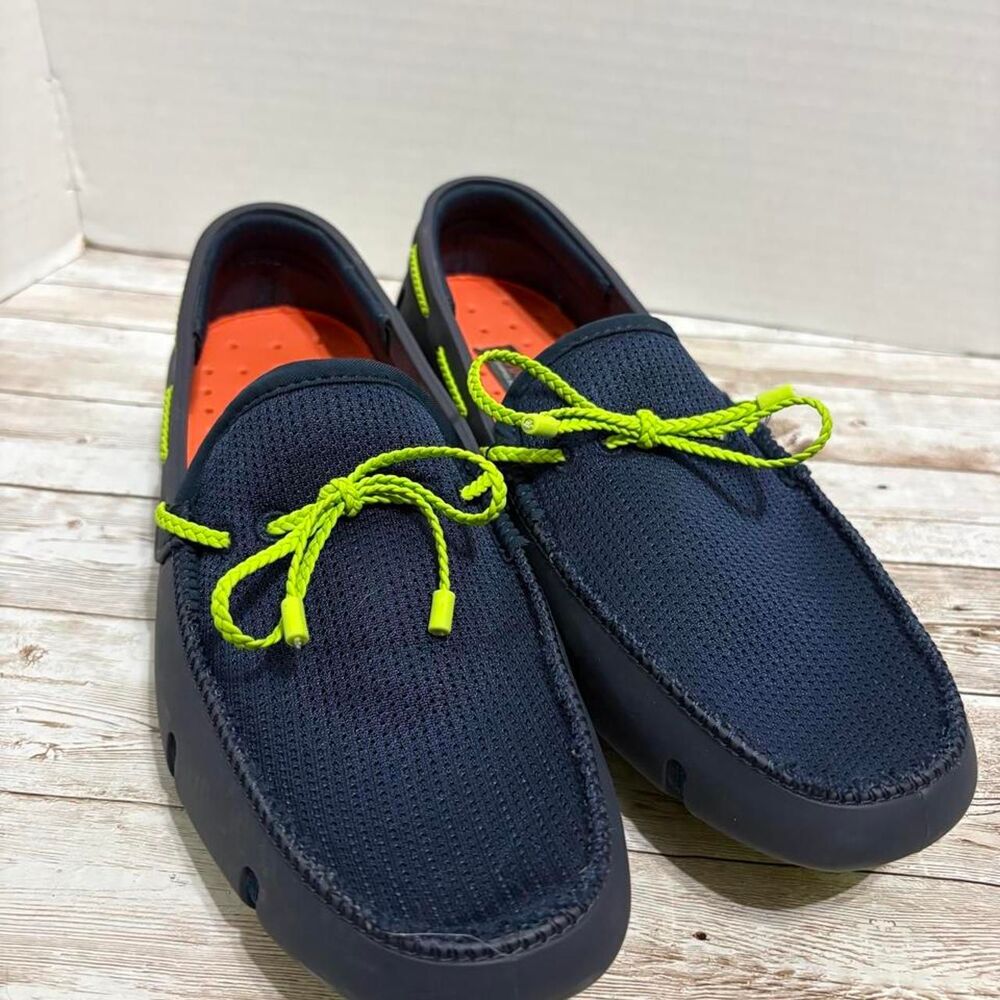 Swims Men's Navy and Black Boat-shoes
